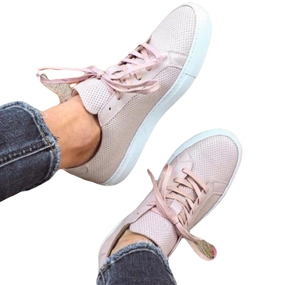 greats pink sneakers
